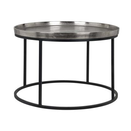 Coffee Table Lyam Silver 70cm by Richmond Interiors Coffee Table Lyam Silver 70cm by Richmond Interiors