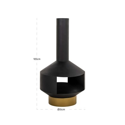 Fire Pit Quinn Black by Richmond Interiors