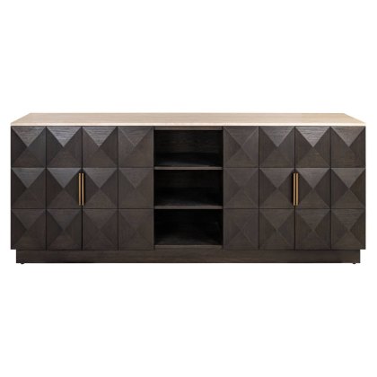 Sideboard Claremont Brown 4 Door 2 Shelf by Richmond Interiors