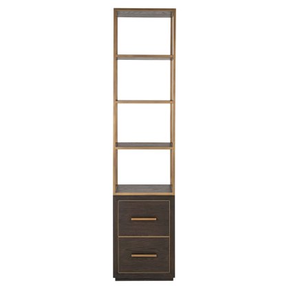 Display Cabinet Carter Brown Small 2 Drawer by Richmond Interiors