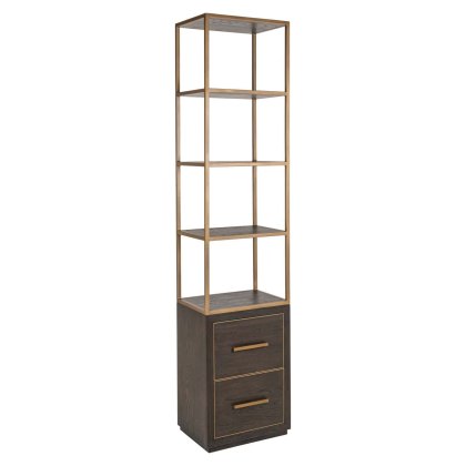Display Cabinet Carter Brown Small 2 Drawer by Richmond Interiors