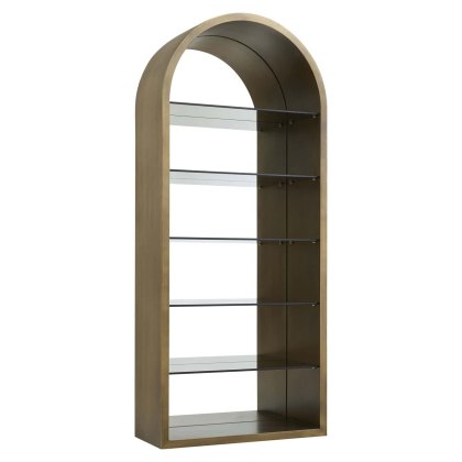 Display Cabinet Bowic Brushed Gold by Richmond Interiors
