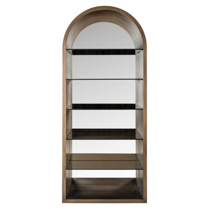 Display Cabinet Bowic Brushed Gold by Richmond Interiors