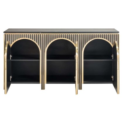 Sideboard Les Arcs Brushed Gold by Richmond Interiors