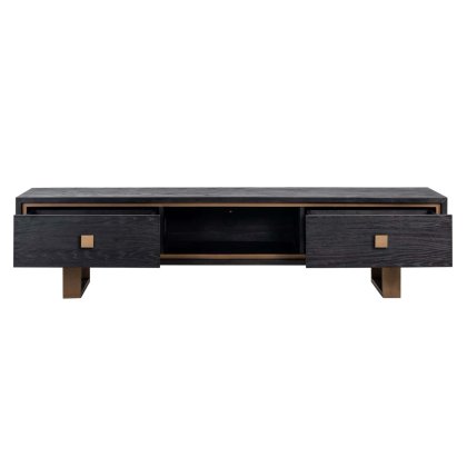 TV Cabinet Hunter Black Rustic by Richmond Interiors