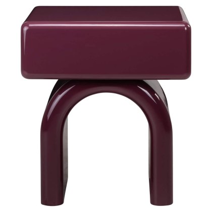 Nightstand Bennet Burgundy 1-Drawer by Richmond Interiors