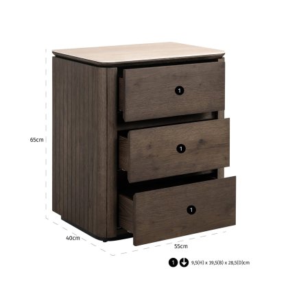 Nightstand Ritz Brown by Richmond Interiors