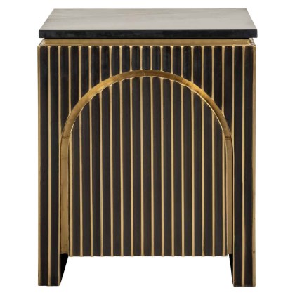 Nightstand Les Arcs Brushed Gold by Richmond Interiors