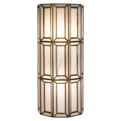 Wall Lamp Opal Brass Antique by Richmond Interiors