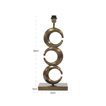 Table Lamp Amina Brass Antique by Richmond Interiors