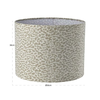 Lampshade Zena Beige Leopard 50cm by Richmond Interiors