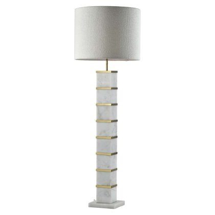 Floor Lamp Celinae White including Lampshade by Richmond Interiors