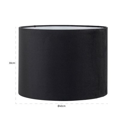 Lampshade Jaylinn Black 40cm by Richmond Interiors