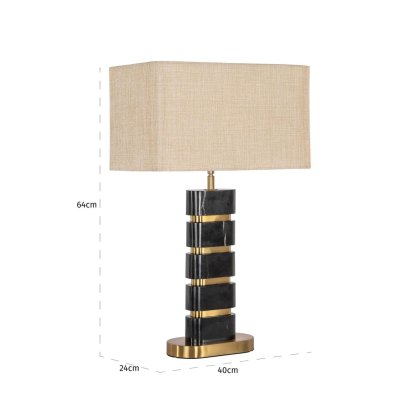 Table Lamp Levina Black/gold by Richmond Interiors