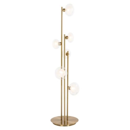 Floor Lamp Luva Brushed Gold by Richmond Interiors