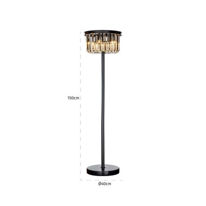 Floor Lamp Dagmar Black by Richmond Interiors