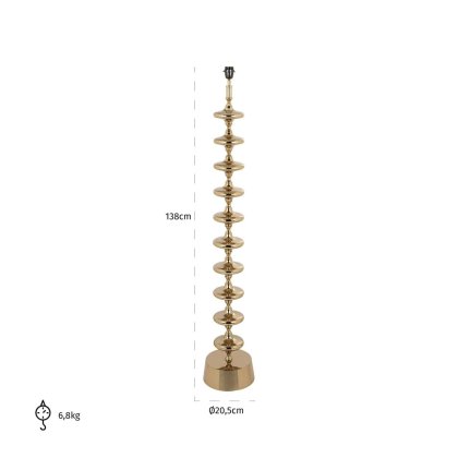 Floor Lamp Jane Gold by Richmond Interiors