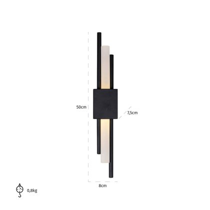 Wall Lamp Mylas Black by Richmond Interiors
