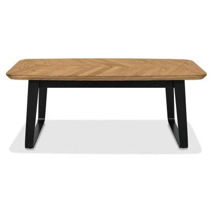 Emerson Rustic Oak and Peppercorn Rectangular Coffee Table by Bentley Designs Emerson Rustic Oak and Peppercorn Rectangular Coffee Table by Bentley Designs
