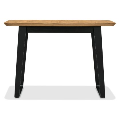 Emerson Rustic Oak and Peppercorn Console Table by Bentley Designs Emerson Rustic Oak and Peppercorn Console Table by Bentley Designs