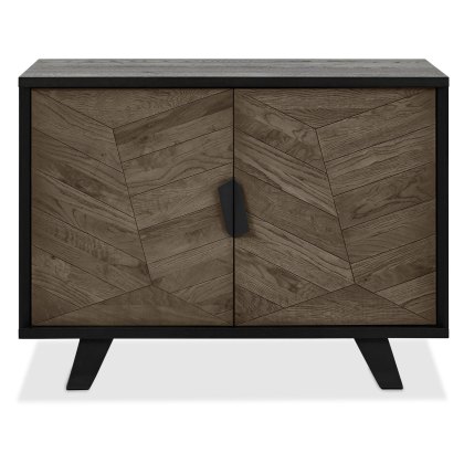 Emerson Weathered Oak and Peppercorn Narrow Sideboard by Bentley Designs