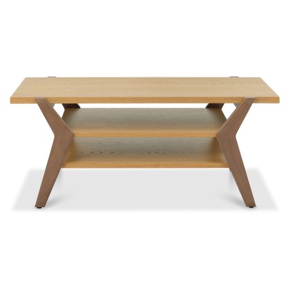 Kristen Oak and Light Weathered Oak Coffee Table by Bentley Designs Kristen Oak and Light Weathered Oak Coffee Table by Bentley Designs
