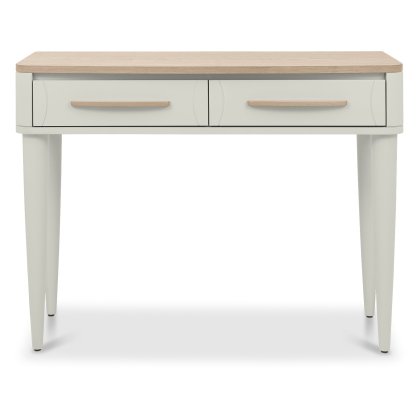 Larsen Scandi Oak and Soft Grey Console Table with Drawer by Bentley Designs