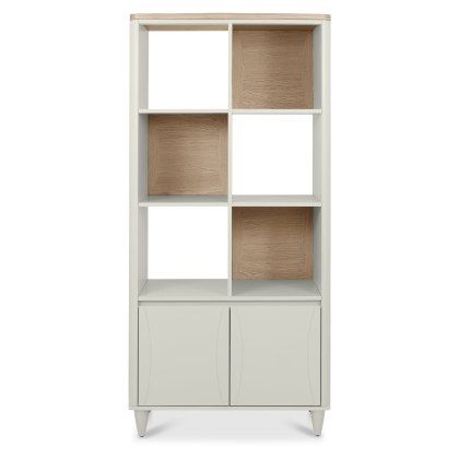 Larsen Scandi Oak and Soft Grey Display Unit by Bentley Designs