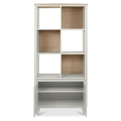 Larsen Scandi Oak and Soft Grey Display Unit by Bentley Designs