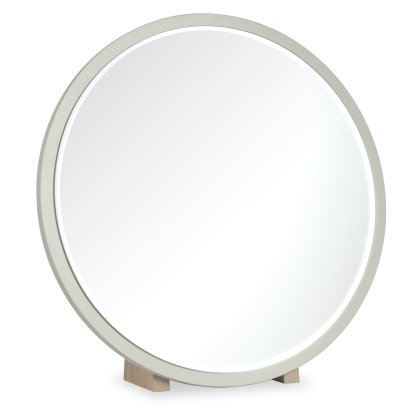Larsen Scandi Oak and Soft Grey Vanity Mirror by Bentley Designs Larsen Scandi Oak and Soft Grey Vanity Mirror by Bentley Designs