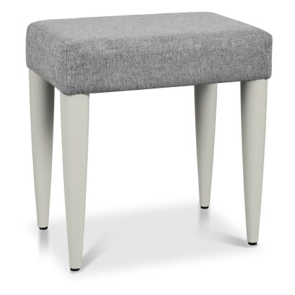 Larsen Scandi Oak and Soft Grey Stool - Grey Fabric by Bentley Designs Larsen Scandi Oak and Soft Grey Stool - Grey Fabric by Bentley Designs