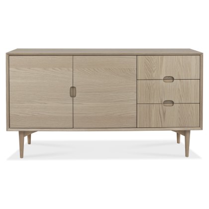Dansk Scandi Oak Wide Sideboard by Bentley Designs