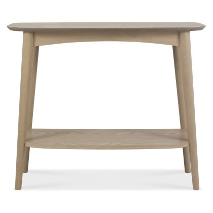Dansk Scandi Oak Console with Shelf by Bentley Designs Dansk Scandi Oak Console with Shelf by Bentley Designs