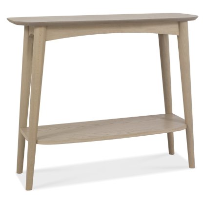 Dansk Scandi Oak Console with Shelf by Bentley Designs Dansk Scandi Oak Console with Shelf by Bentley Designs