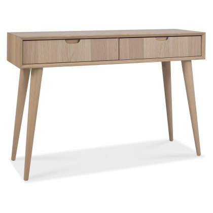 Dansk Scandi Oak Console Table with Drawers by Bentley Designs Dansk Scandi Oak Console Table with Drawers by Bentley Designs