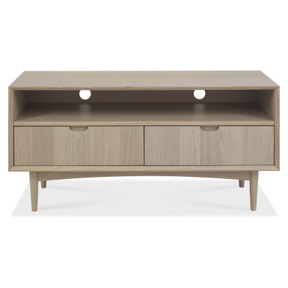 Dansk Scandi Oak Media Unit by Bentley Designs