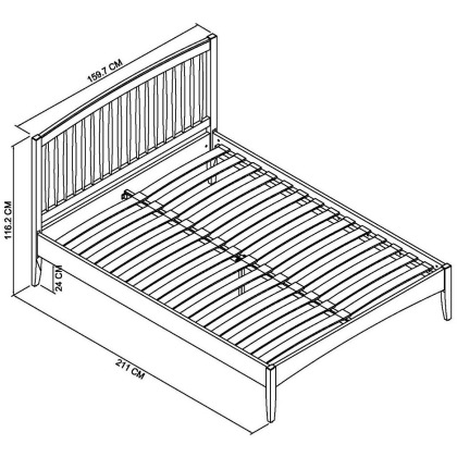 Whitby Scandi Oak and Soft Grey Low Foot End King Bed Frame 150cm by Bentley Designs Whitby Scandi Oak and Soft Grey Low Foot End King Bed Frame 150cm by Bentley Designs