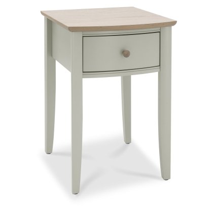 Whitby Scandi Oak and Soft Grey 1 Drawer Bedside Table by Bentley Designs Whitby Scandi Oak and Soft Grey 1 Drawer Bedside Table by Bentley Designs