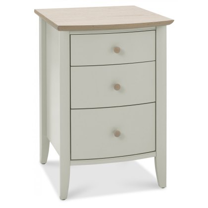 Whitby Scandi Oak and Soft Grey 3 Drawer Bedside Table by Bentley Designs Whitby Scandi Oak and Soft Grey 3 Drawer Bedside Table by Bentley Designs