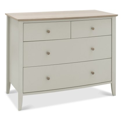 Whitby Scandi Oak and Soft Grey 2+2 Drawer Chest by Bentley Designs Whitby Scandi Oak and Soft Grey 2+2 Drawer Chest by Bentley Designs
