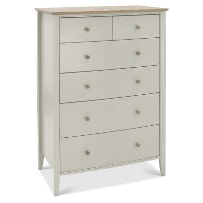 Whitby Scandi Oak and Soft Grey 4+2 Drawer Chest by Bentley Designs Whitby Scandi Oak and Soft Grey 4+2 Drawer Chest by Bentley Designs
