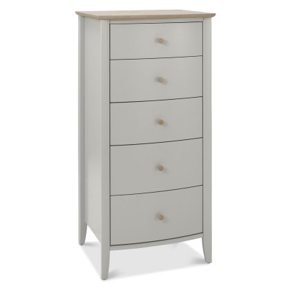 Whitby Scandi Oak and Warm Grey 5 Drawer Chest by Bentley Designs Whitby Scandi Oak and Warm Grey 5 Drawer Chest by Bentley Designs