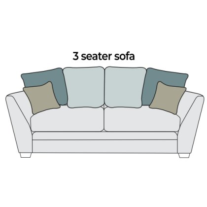 Montana 3 Seater Pillowback Sofa by Alstons Montana 3 Seater Pillowback Sofa by Alstons