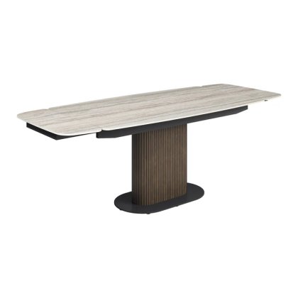 Pagani 160-220cm Travertine Ceramic Extending Dining Table