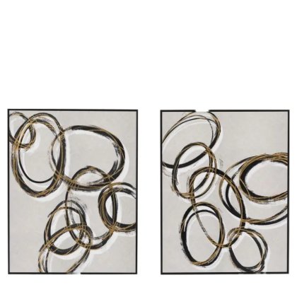 Bold As Gold Framed Canvas Set Of 2 Bold As Gold Framed Canvas Set Of 2