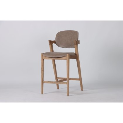 Mila Counter Stool (Mink Fabric) by Kelston House Mila Counter Stool (Mink Fabric) by Kelston House