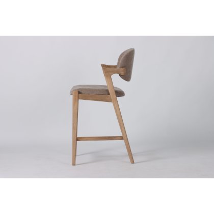 Mila Counter Stool (Mink Fabric) by Kelston House Mila Counter Stool (Mink Fabric) by Kelston House