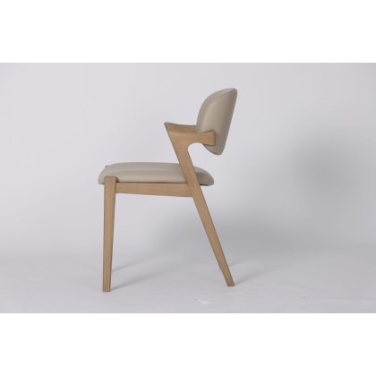 Mila Dining Chair (Beige PU) by Kelston House Mila Dining Chair (Beige PU) by Kelston House