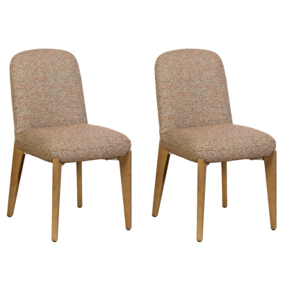 Pair of Weymouth Dining Chairs (Bronze Fabric) Pair of Weymouth Dining Chairs (Bronze Fabric)