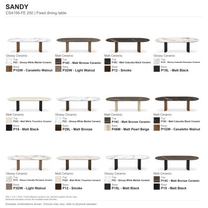 Sandy Fixed Dining Table 250 x 110cm (CS4156-FE 250) by Calligaris Sandy Fixed Dining Table 250 x 110cm (CS4156-FE 250) by Calligaris